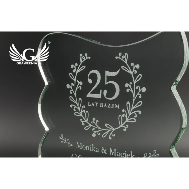 Trofeum szklane w etui - Swing - TSZ077