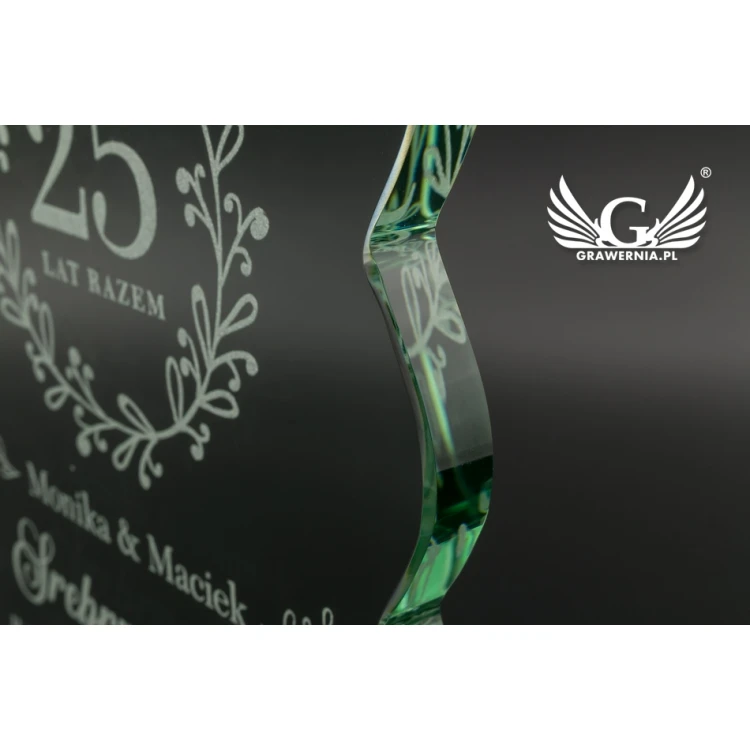Trofeum szklane w etui - Swing - TSZ077