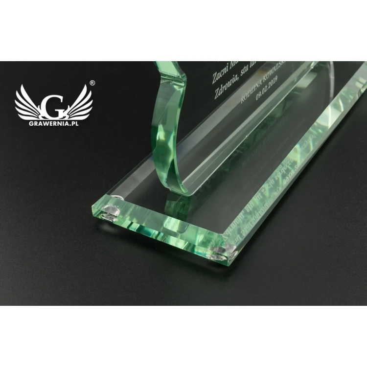 Trofeum szklane w etui - Swing - TSZ077