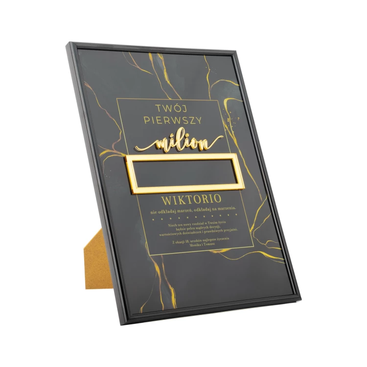 Twój pierwszy milion - idealny prezent na 18-te urodziny - wym. 21x29,7cm - DS043
