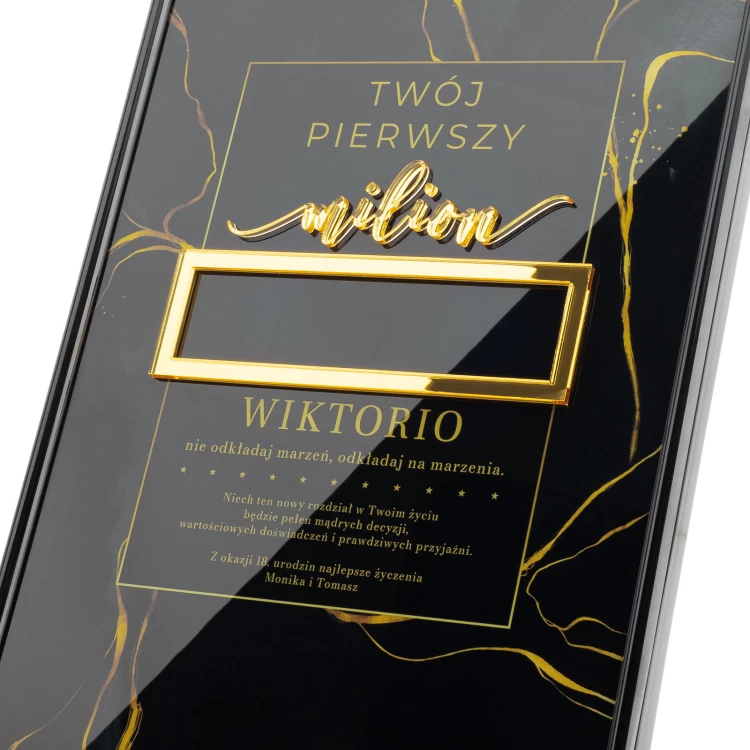 Twój pierwszy milion - idealny prezent na 18-te urodziny - wym. 21x29,7cm - DS043
