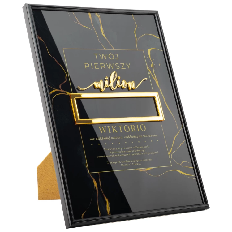 Twój pierwszy milion - idealny prezent na 18-te urodziny - wym. 21x29,7cm - DS043