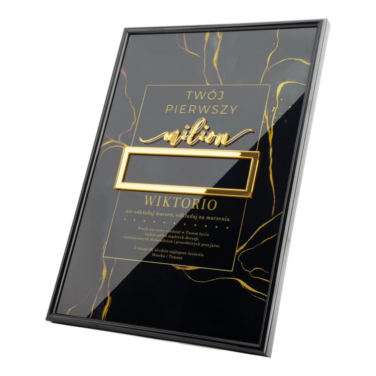 Twój pierwszy milion - idealny prezent na 18-te urodziny - wym. 21x29,7cm - DS043