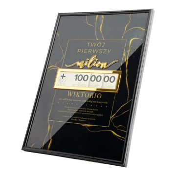 Twój pierwszy milion - idealny prezent na 18-te urodziny - wym. 21x29,7cm - DS043