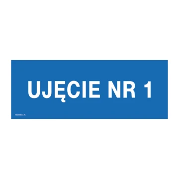 Ujęcie wody - tabliczka informacyjna - wym. 400x150mm - PVC - druk UV - TAB231