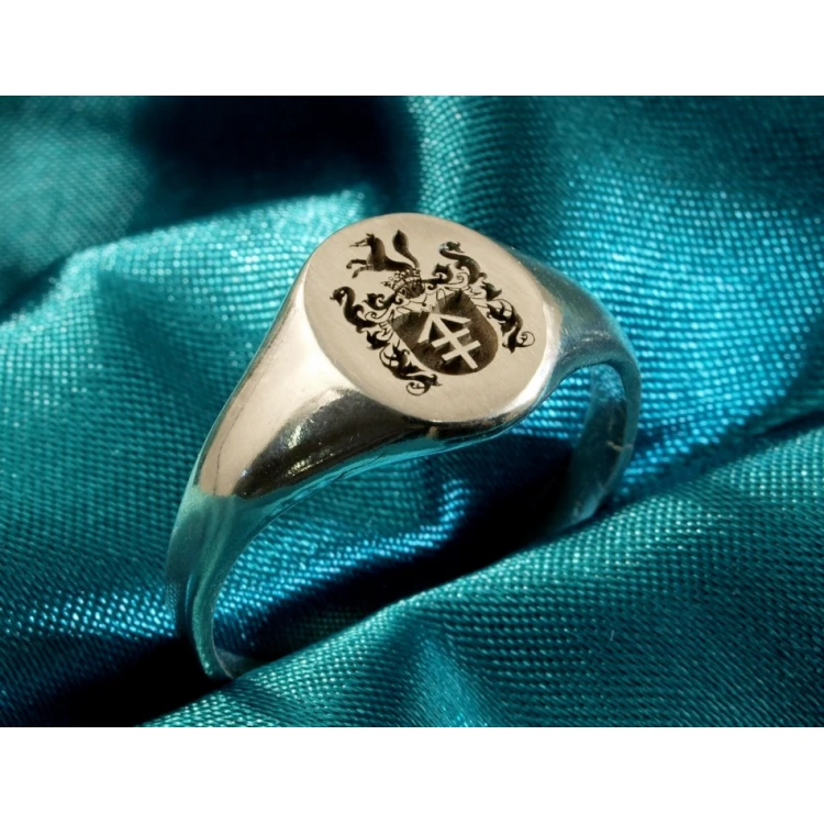Usługa grawerowania herbów na sygnetach - sygnety herbowe - SY004
