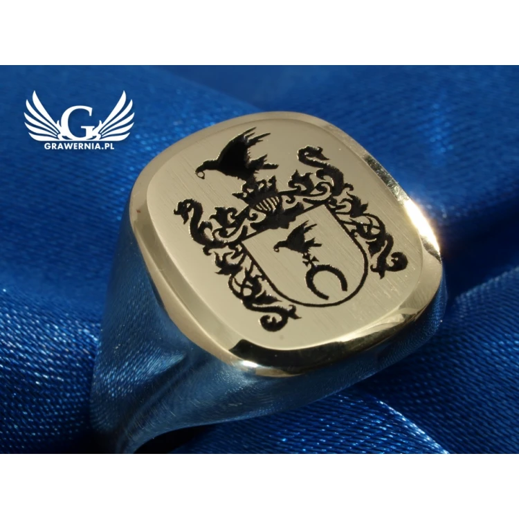 Usługa grawerowania logo/grafiki na sygnetach - sygnet z Twoim logo - SY017