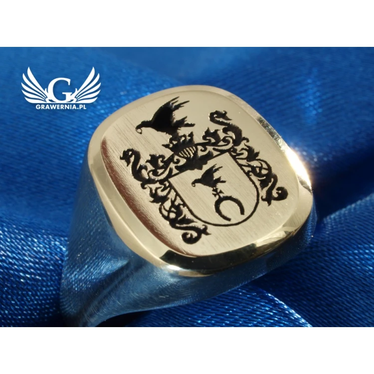 Usługa grawerowania logo/grafiki na sygnetach - sygnet z Twoim logo - SY017