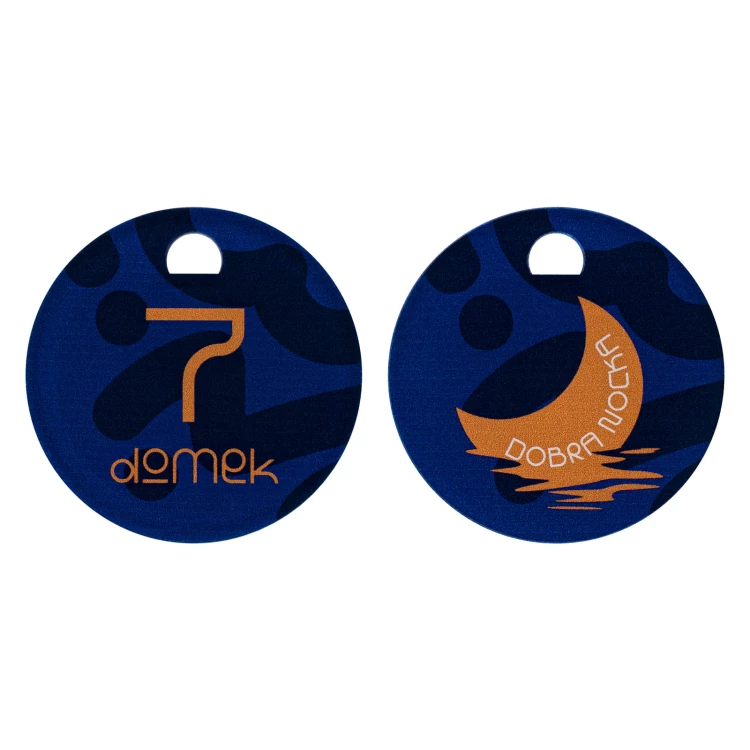 Brelok akrylowy Cameo Lun - dwustronny kolorowy nadruk UV - BA046
