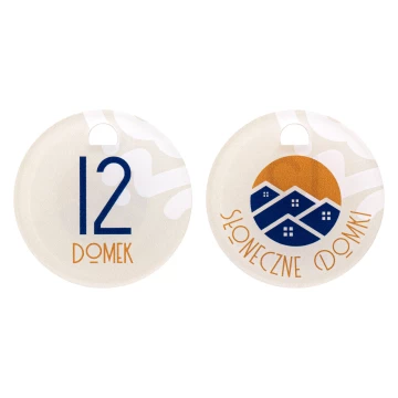 Brelok akrylowy Cameo Fun - dwustronny kolorowy nadruk UV - BA047