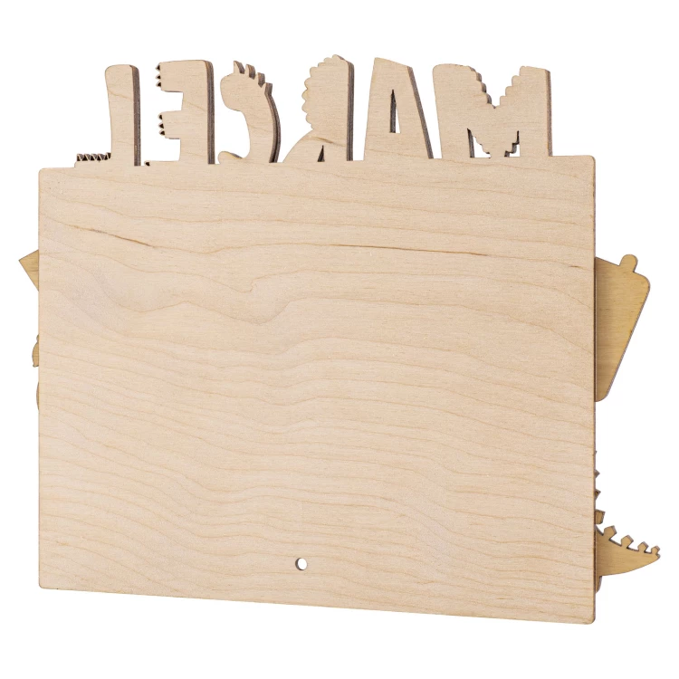 Drewniana metryczka ze zdjęciem - ramka - wym. 230x180mm - MET012