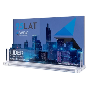 Statuetka biznesowa jubileuszowa - 25-lecie - wys.12,5 cm - DTA203