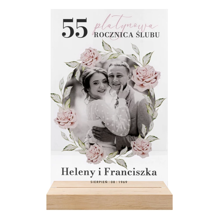 Statuetka akrylowa - NA ROCZNICĘ - wys. 26 cm - DTA204