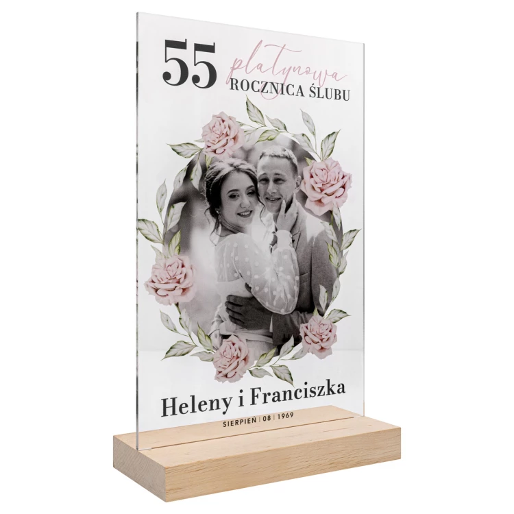 Statuetka akrylowa - NA ROCZNICĘ - wys. 26 cm - DTA204