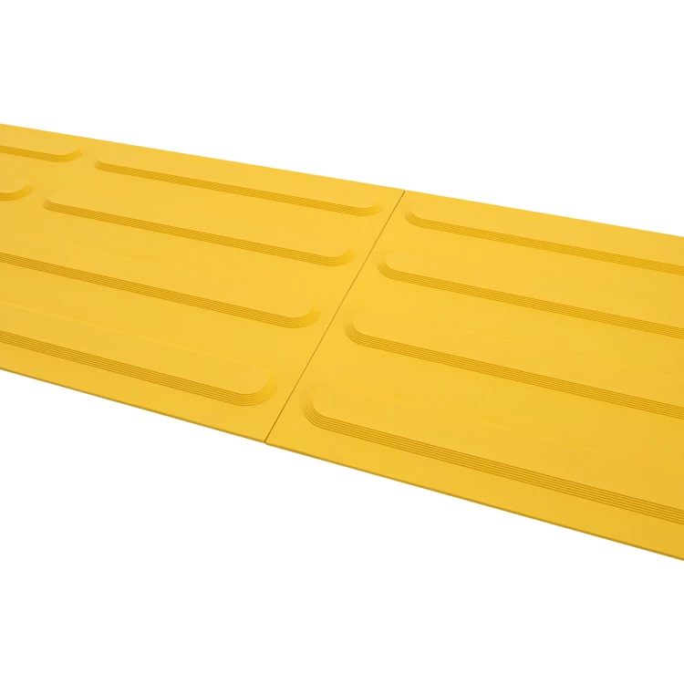 Gumowa płyta Braille'a z wypustkami dla niewidomych - żółta - wym. 600x300 mm - PB001
