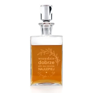 Karafka z grawerem do whisky lub nalewek - CAMEL - Parapetówka - KAR060