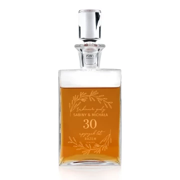 Karafka z grawerem do whisky lub nalewek - CAMEL - 30 rocznica - KAR062