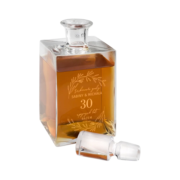 Karafka z grawerem do whisky lub nalewek - CAMEL - 30 rocznica - KAR062