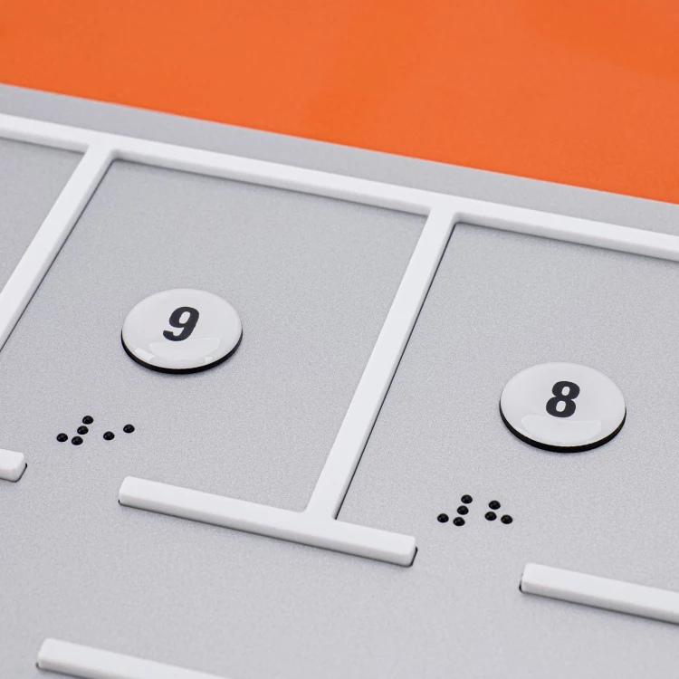Plan tyflograficzny z pismem Braille'a - PVC twarde, 3D doming, laminat i akryl - wym. 1000x800mm - TAB639