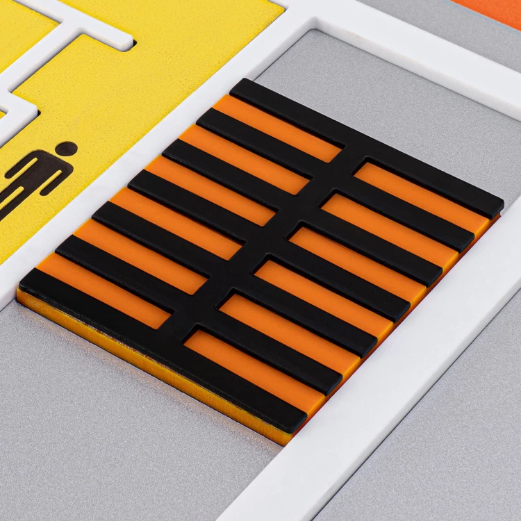 Plan tyflograficzny z pismem Braille'a - PVC twarde, 3D doming, laminat i akryl - wym. 1000x800mm - TAB639
