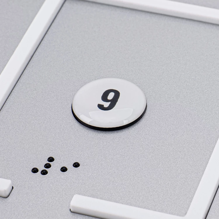 Plan tyflograficzny z pismem Braille'a - PVC twarde, 3D doming, laminat i akryl - wym. 1000x800mm - TAB639