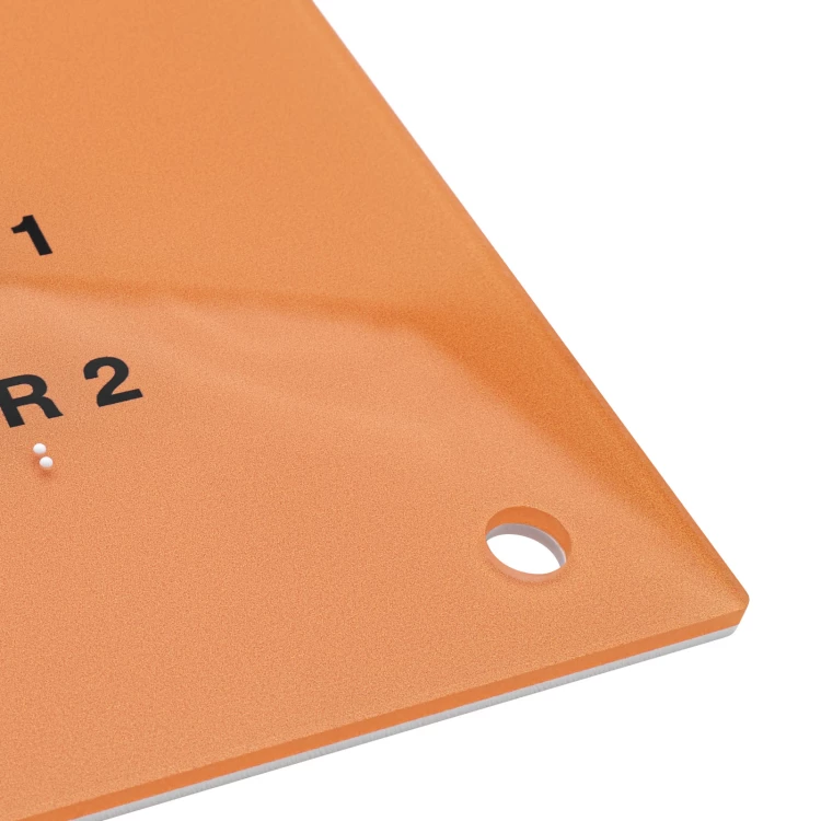 Plan tyflograficzny z pismem Braille'a - PVC twarde, tworzywo ADA i akryl - wym. 475x320 mm  - TAB666