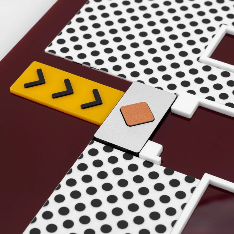 Plan tyflograficzny z pismem Braille'a - tworzywo ADA, 3D doming, laminat i akryl - wym. 530x350 mm - TAB696