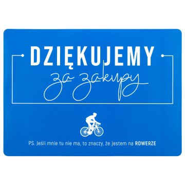 Podkładka ochronna na biurko - jestem na rowerze - wym. 70x50cm - MOF035