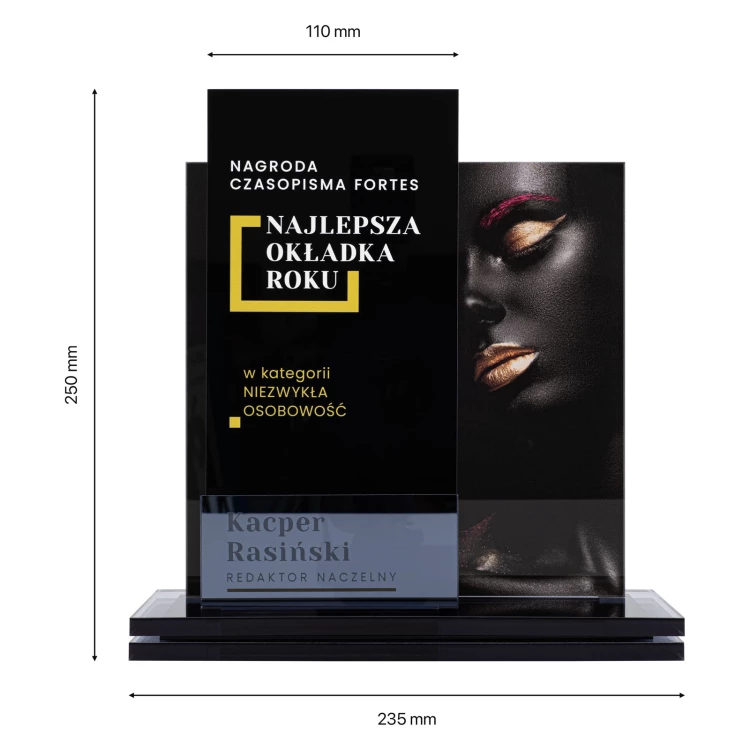 Statuetka biznesowa - nagroda za wyjątkowe osiągnięcie - wys. 25 cm - DTA131