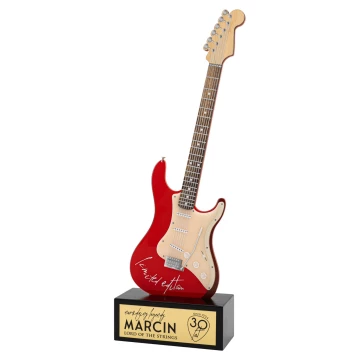 Nagroda muzyczna - GITARA - prezent dla muzyka - wys. 30 cm - DTA157