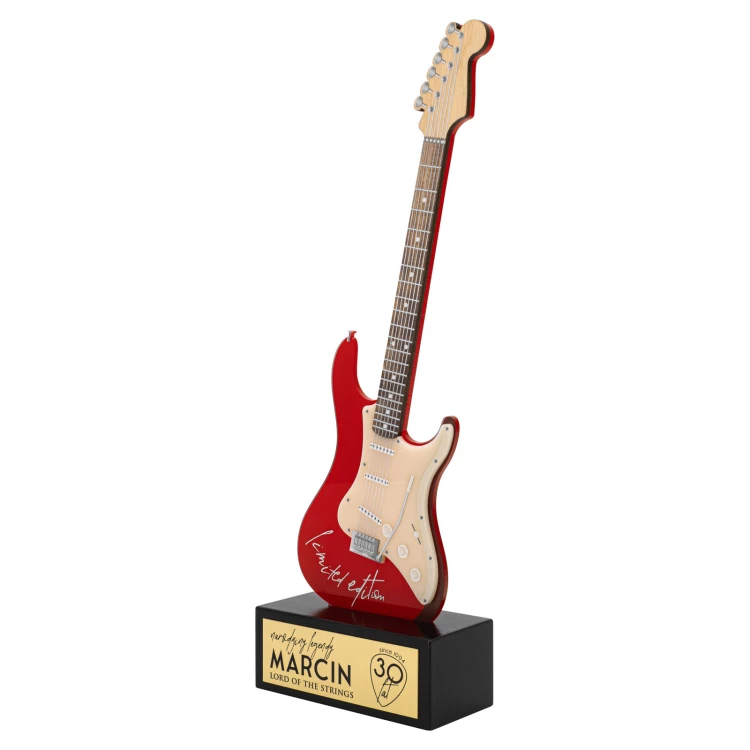 Nagroda muzyczna - GITARA - prezent dla muzyka - wys. 30 cm - DTA157
