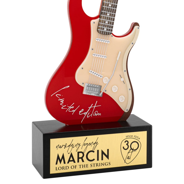 Nagroda muzyczna - GITARA - prezent dla muzyka - wys. 30 cm - DTA157