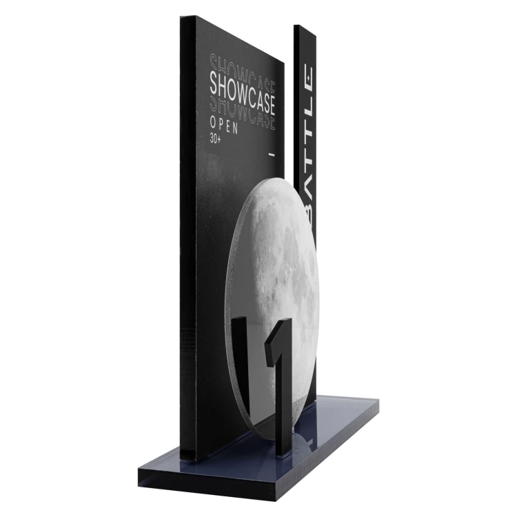 Statuetka akrylowa z nadrukiem UV - nagroda za wyjątkowe osiągnięcie - wys. 22 cm - DTA162