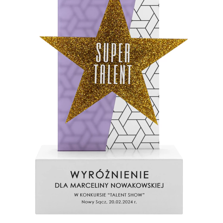 Statuetka Gwiazda - nagroda za wyjątkowe osiągnięcie - wys. 23,7 cm - DTA156