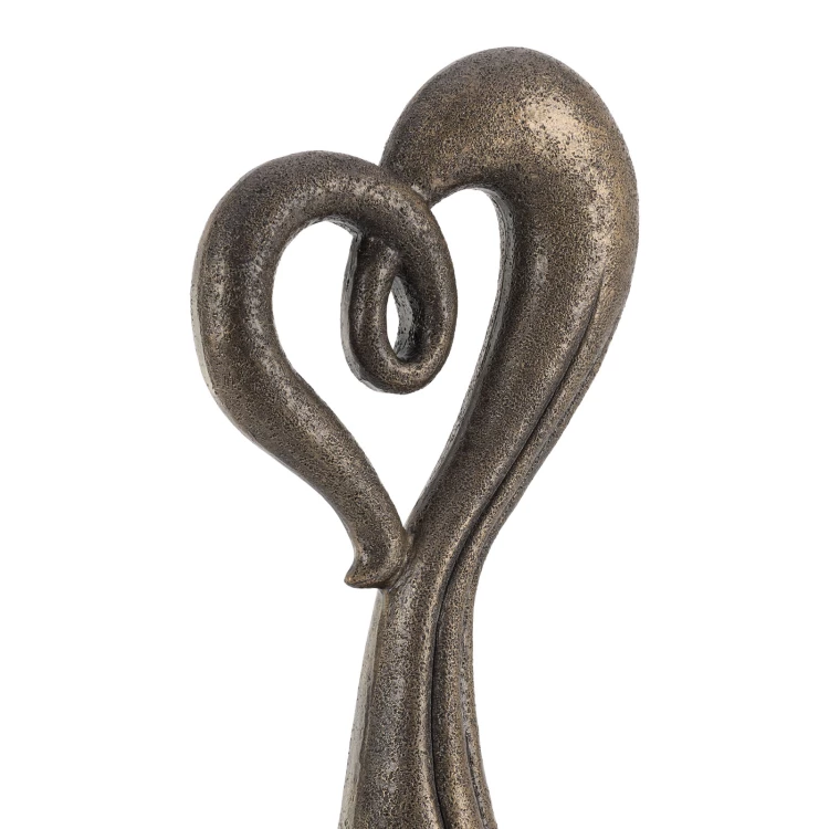 Statuetka Wielkie serce - odlewana z Twoim grawerem - wys. 30 cm - FOL069