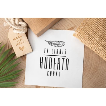 Stempel Ex Libris do odbijania w tuszu - wymiary gryfu 50x50mm - EX039