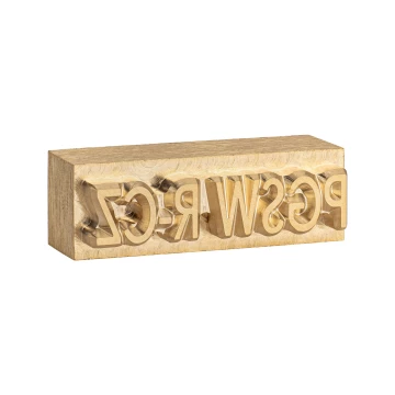 Stempel mosiężny do wytłaczania logo na gorąco - wymiary matrycy: 36x12mm - CNC113