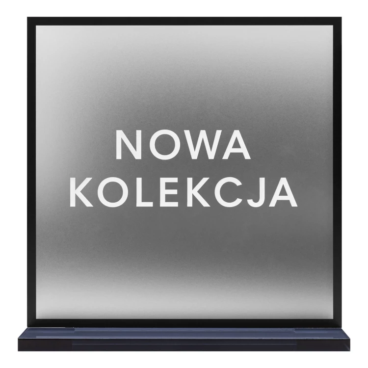 Stojak sklepowy z nadrukiem UV - szroniony akryl - wys. 20 cm - ST082