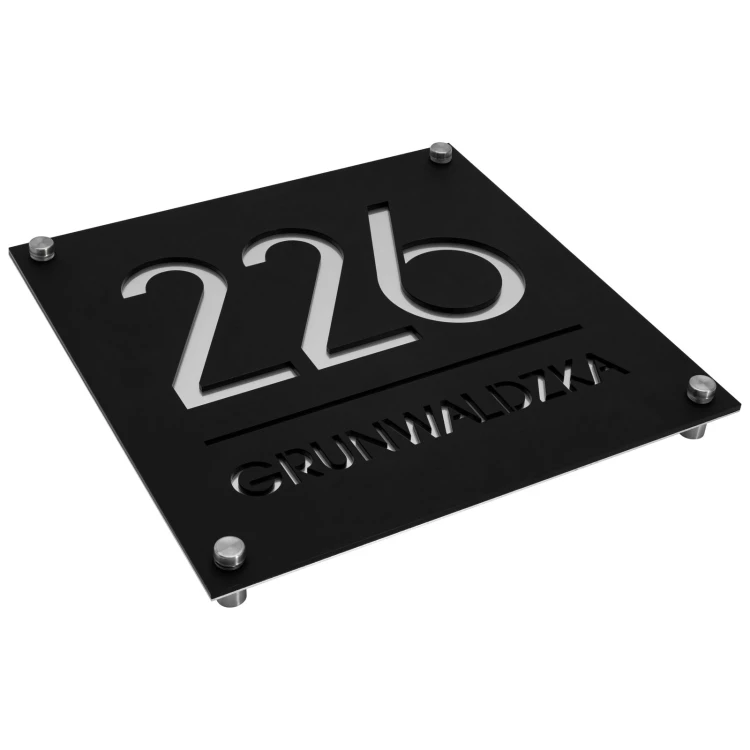 Szyld z numerem domu - wym. 250 mm - TAB672