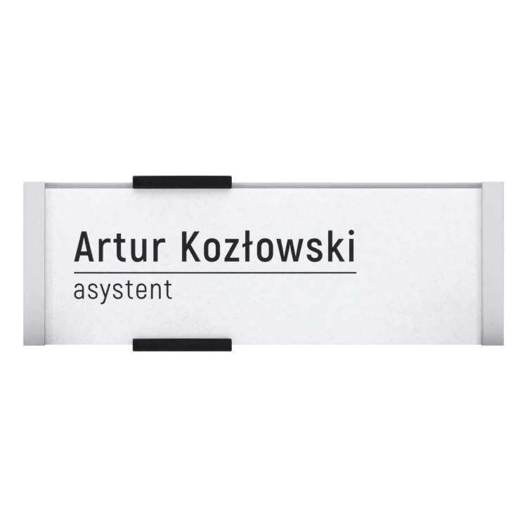 Tabliczka przydrzwiowa MIYOX - aluminium - wym. 149x52mm - TAB648