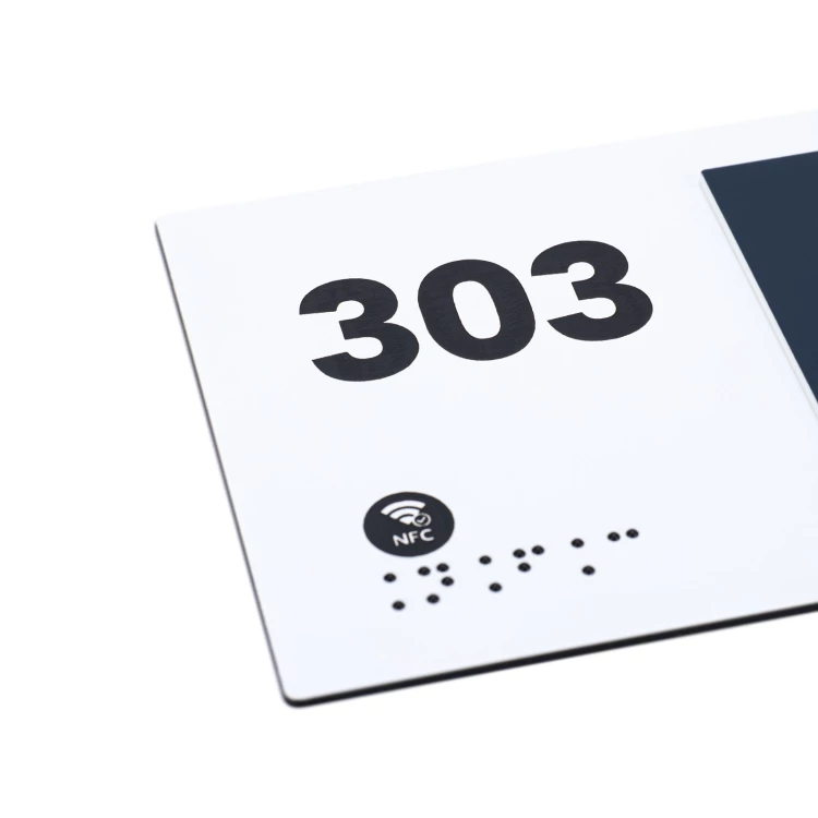 Tabliczka z NFC i pismem Braille'a - wym. 200x84mm - TAB629