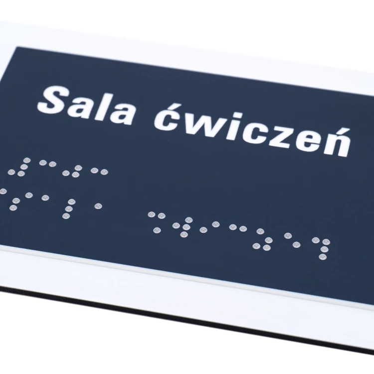 Tabliczka z NFC i pismem Braille'a - wym. 200x84mm - TAB629