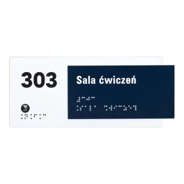 Tabliczka z NFC i pismem Braille'a - wym. 200x84mm - TAB629