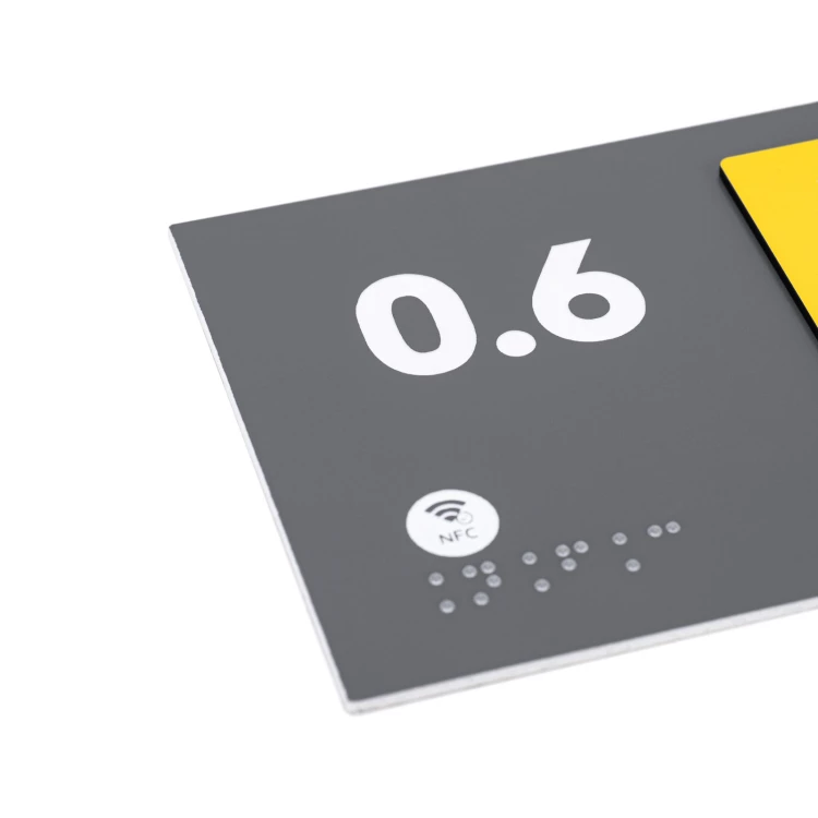 Tabliczka z NFC i pismem Braille'a - wym. 200x84mm - TAB626
