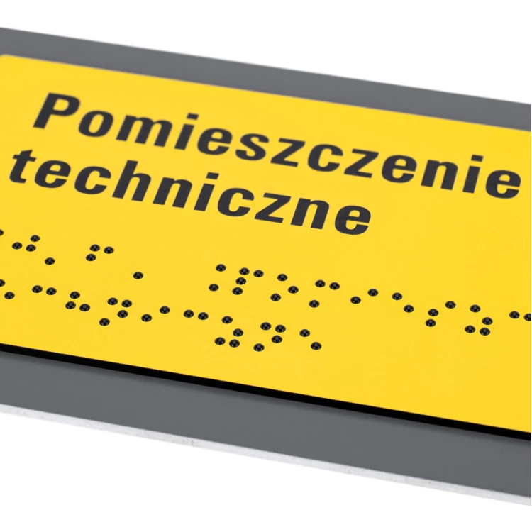 Tabliczka z NFC i pismem Braille'a - wym. 200x84mm - TAB626