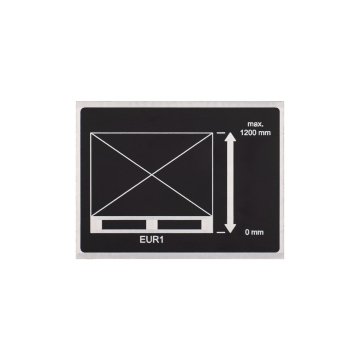 Tabliczka znamionowa z czarnego aluminium anodowanego - wym. 80x60mm - TZN053