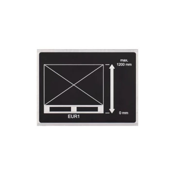 Tabliczka znamionowa z czarnego aluminium anodowanego - wym. 80x60mm - TZN053