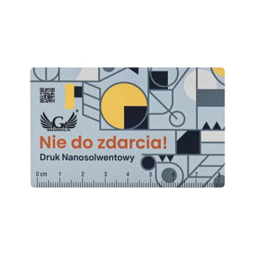 Wizytówka/Linijka reklamowa z aluminium - NANODRUK - TAN003