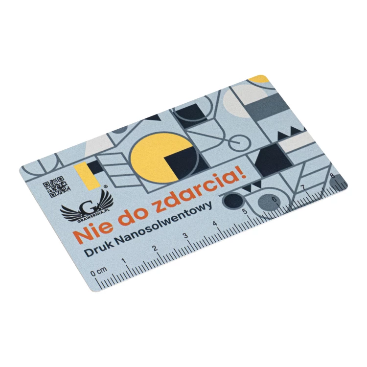 Wizytówka/Linijka reklamowa z aluminium - NANODRUK - TAN003