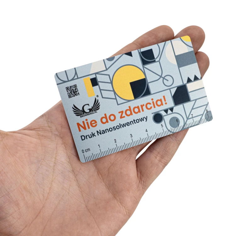Wizytówka/Linijka reklamowa z aluminium - NANODRUK - TAN003